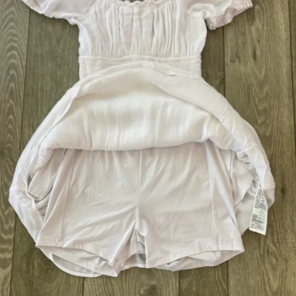 Hollister White Crinkle Skort Dress - Picture 3 of 4